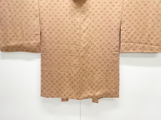 アンティーク　錦紗　花模様羽織